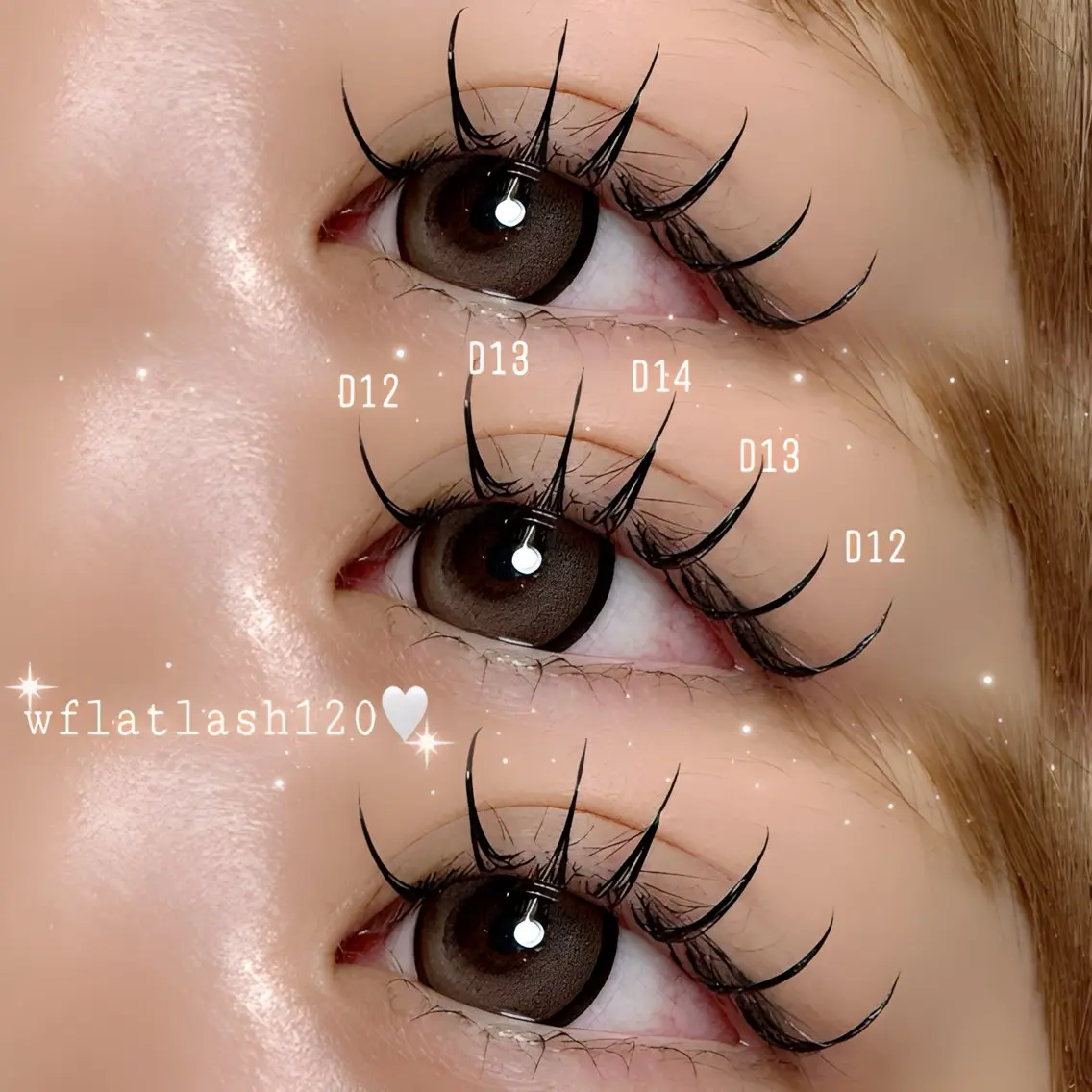 🌟wflatlash 120束🌟オフ込み/他店オフ500円/コーティング込みの写真