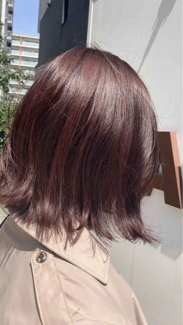 ミディアム カラー ヘアカラー RAPTURE 宇野栞菜のヘアスタイル