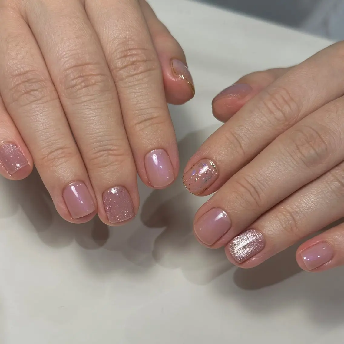 ネイル シンプルネイル 雀宮 自爪育成 Re.nail〜寺本のネイルデザイン