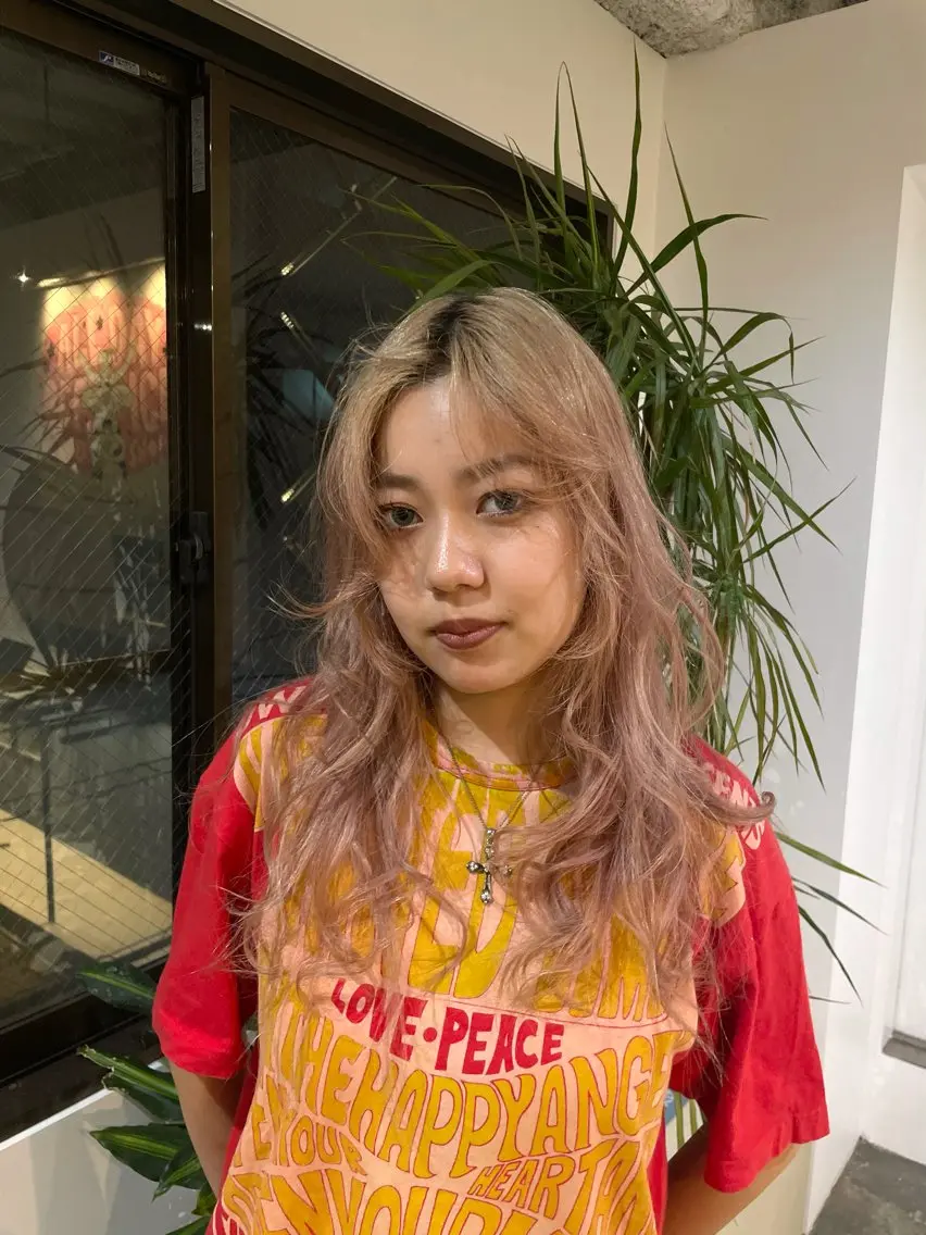 ロング ヘアアレンジ ヘアカラー 🎀suzuna 透明感colorのヘアスタイル