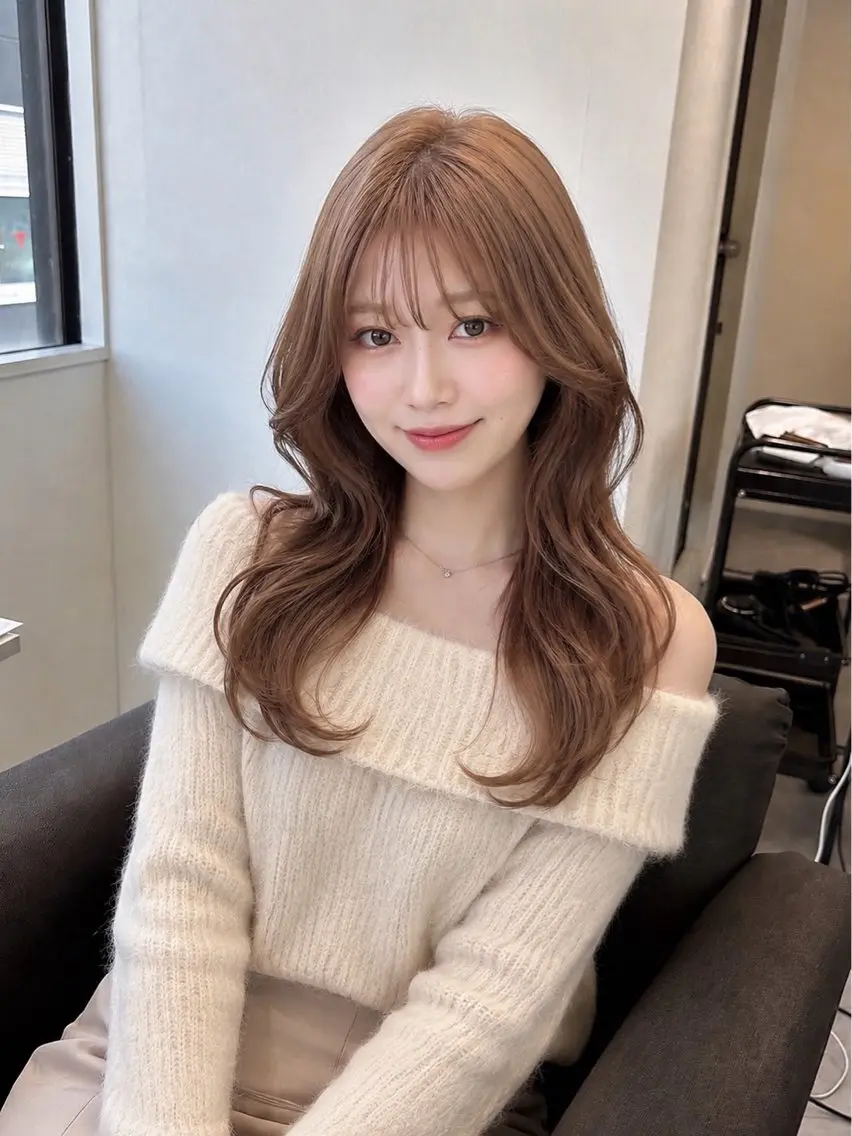 ミディアム 【Elsa/髪質改善 】🎀Aya🎀のヘアスタイル
