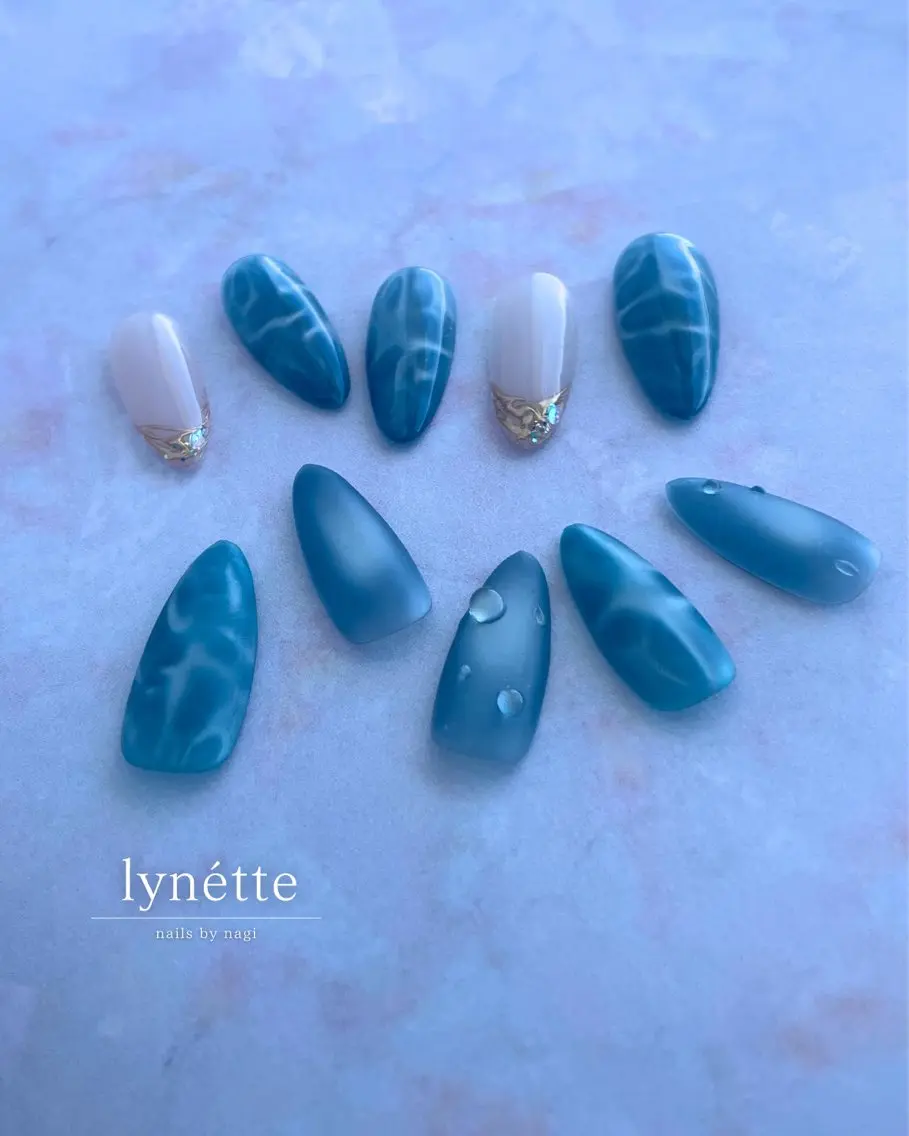 ネイル 夏ネイル lynétte 那覇ネイルサロンのネイルデザイン