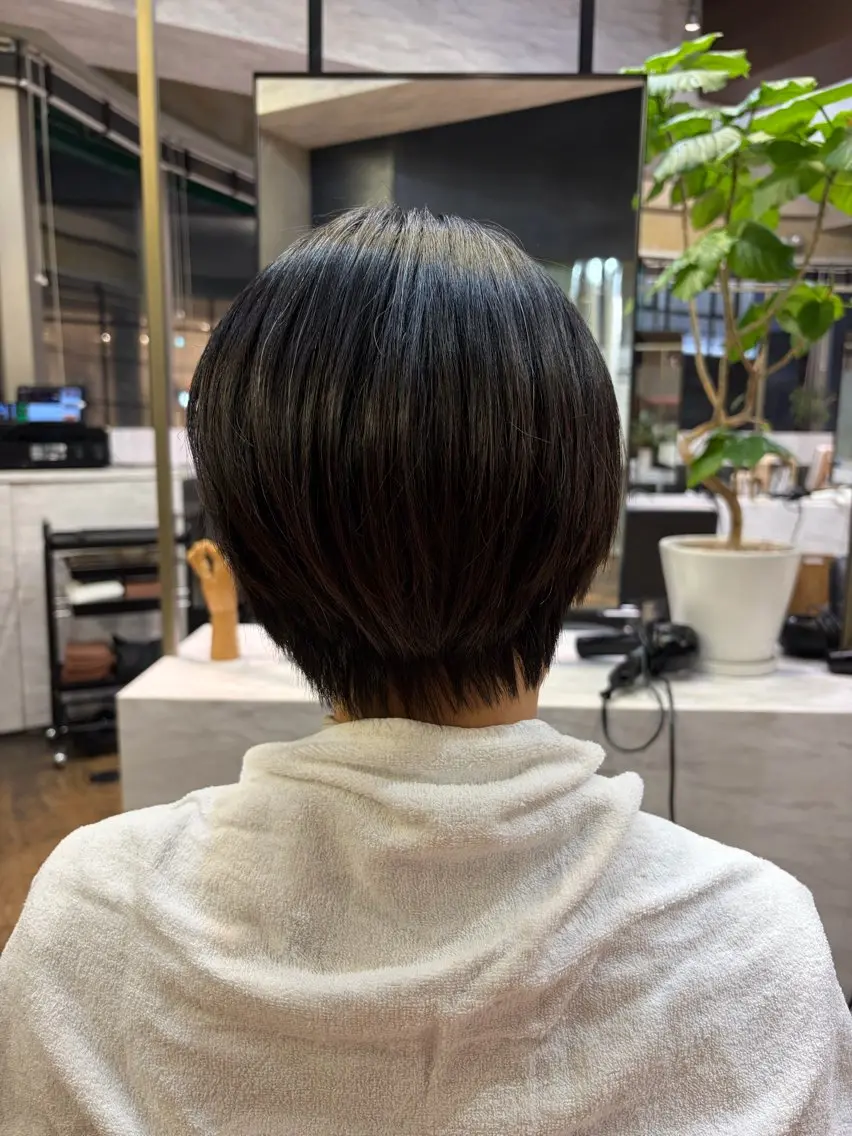 ショート パーマ ストレートパーマ ショートパーマ 🫧ちひろ🫧のヘアスタイル