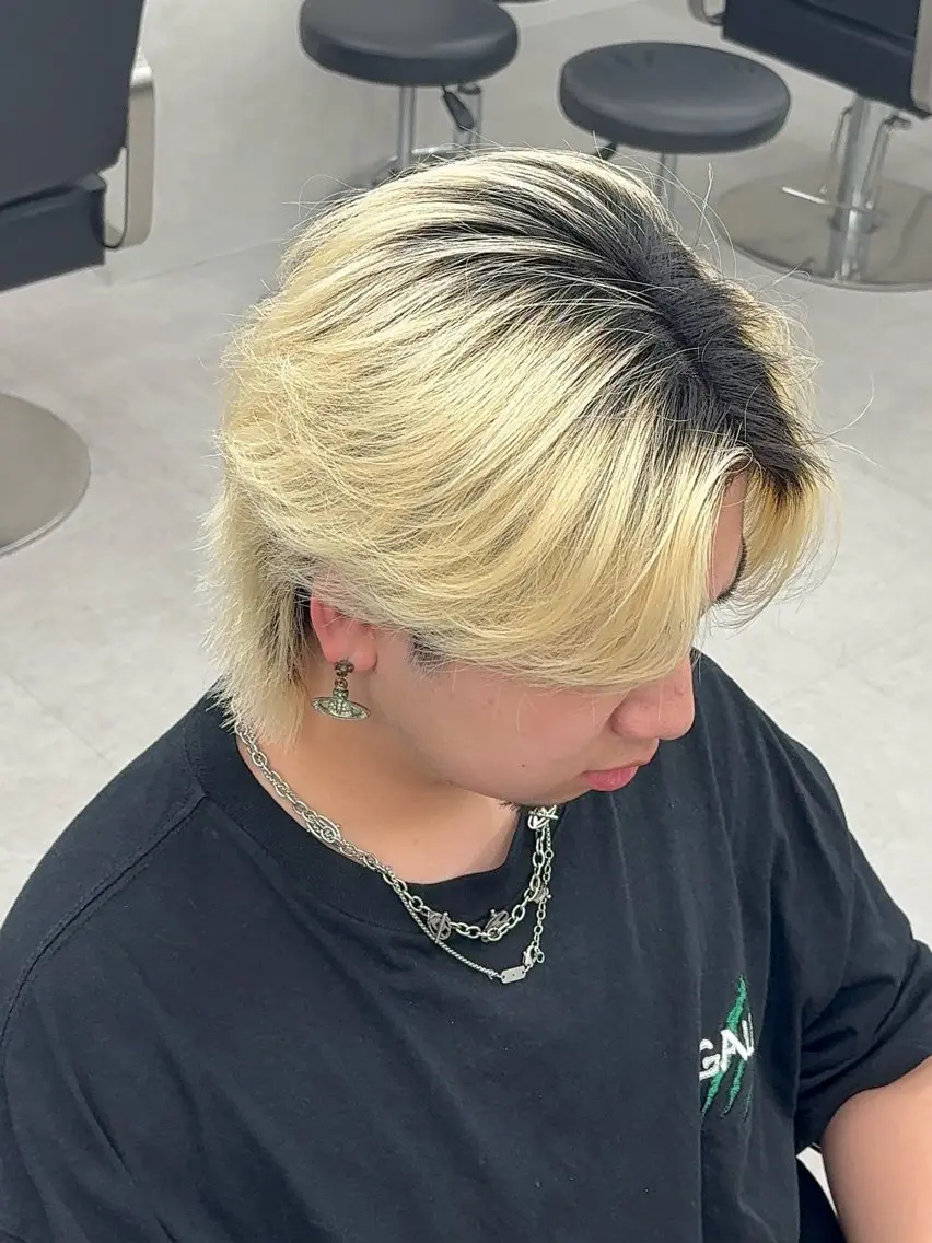 ショート カラー メンズ スパイキーショート/ 海外風特化/田代悠大のヘアスタイル