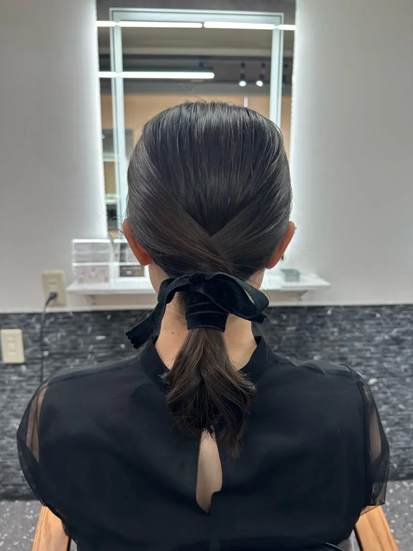 ミディアム ヘアセット 髪質改善⭐️縮毛矯正 中野⭐️Rinaのヘアスタイル