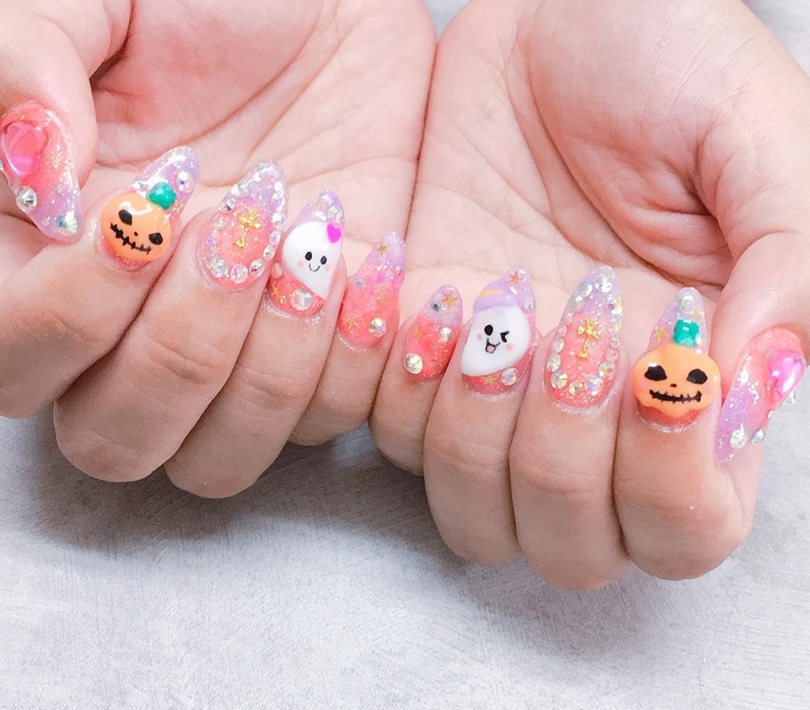ネイル ハロウィン ハンドネイル 推しネイル | 　aycnailのネイルデザイン