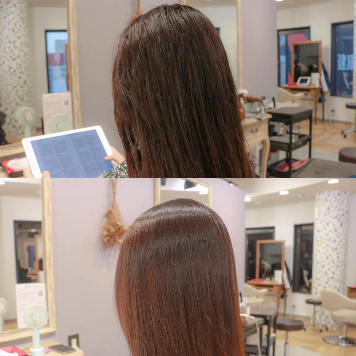 ロング 縮毛矯正 透明感カラー🇰🇷 レイヤー✨桑原　研太のヘアスタイル