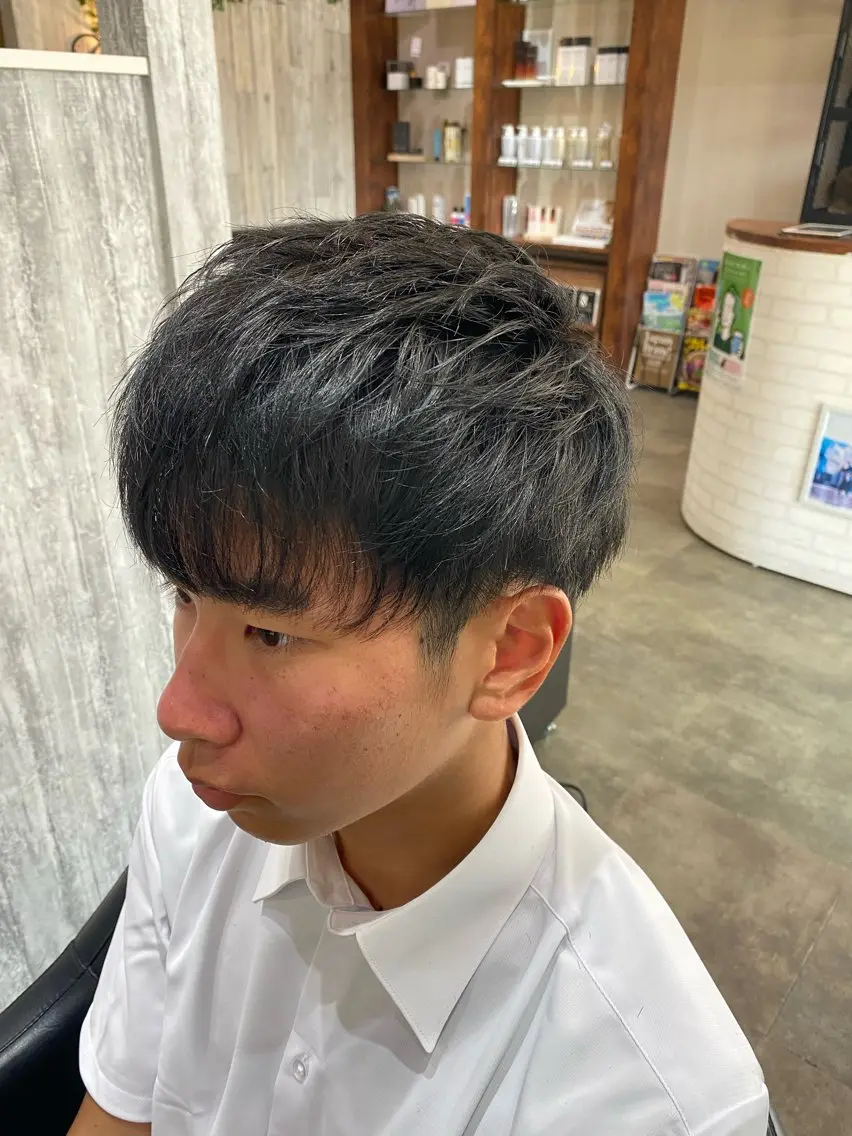 ショート メンズ 学生(メンズ向け) 刈り上げ 学生 カット 福澤玲央/博多/千代 /メンズカットのヘアスタイル