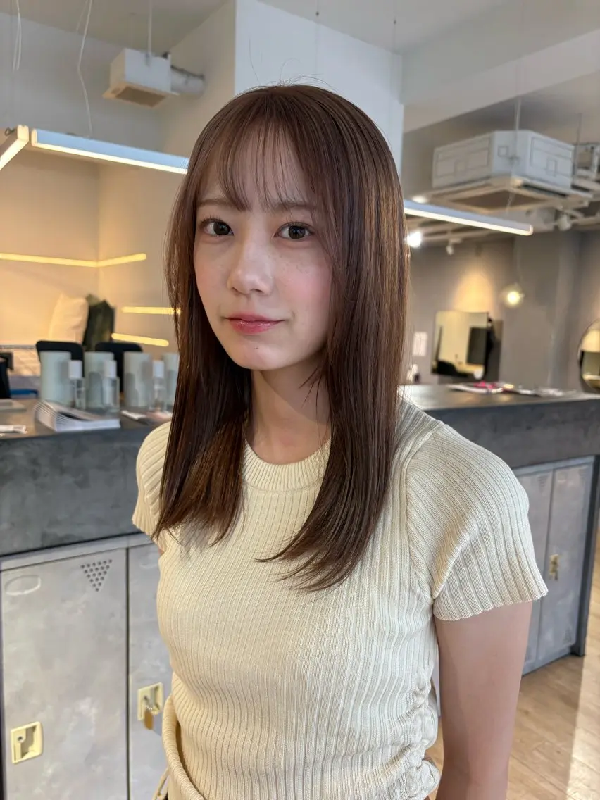 カラー ヘアカラー トリートメント 🎀西川芽依/ 暖色カラー🎀のヘアスタイル