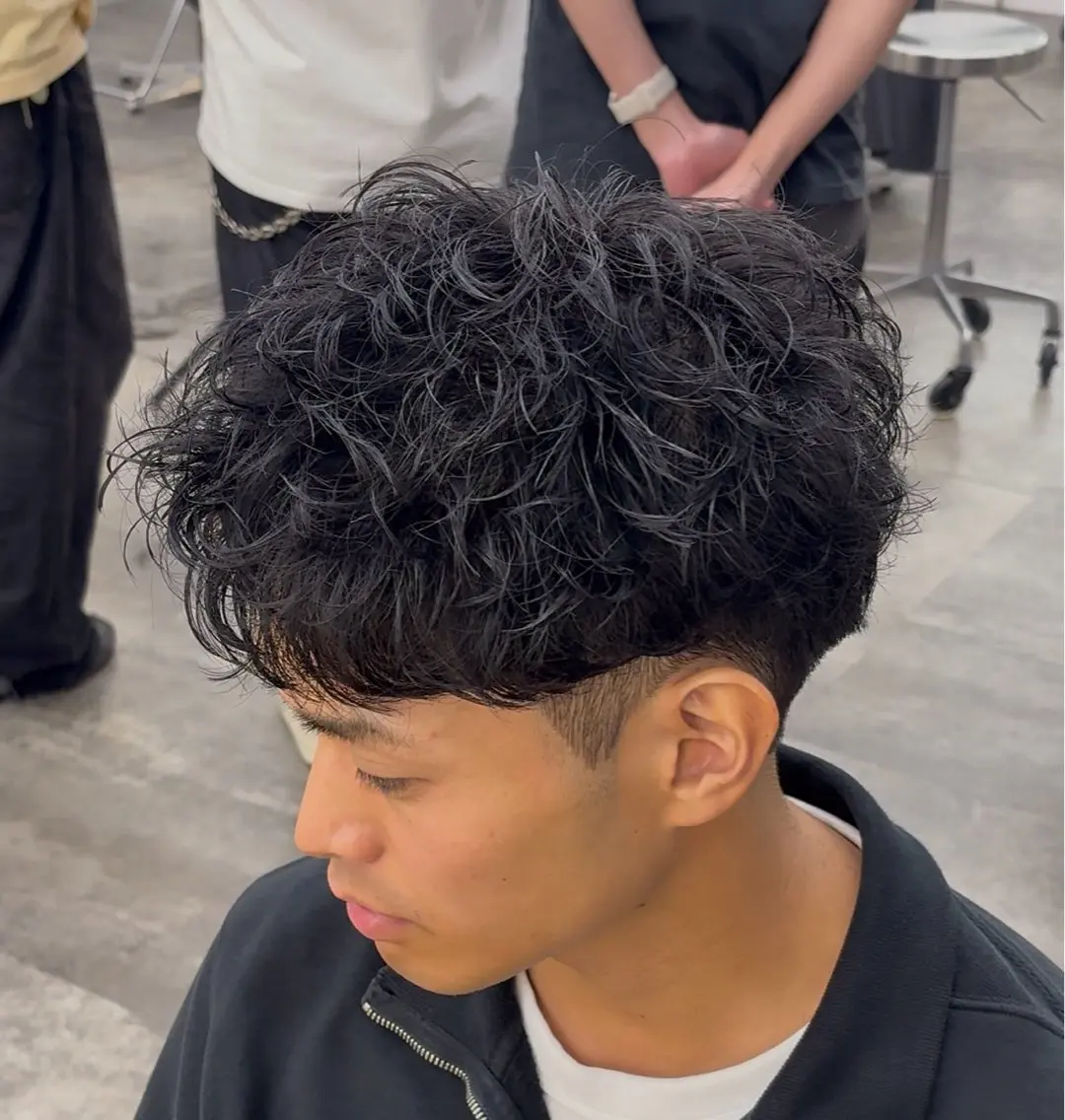 パーマ メンズ 小野 隼士のヘアスタイル
