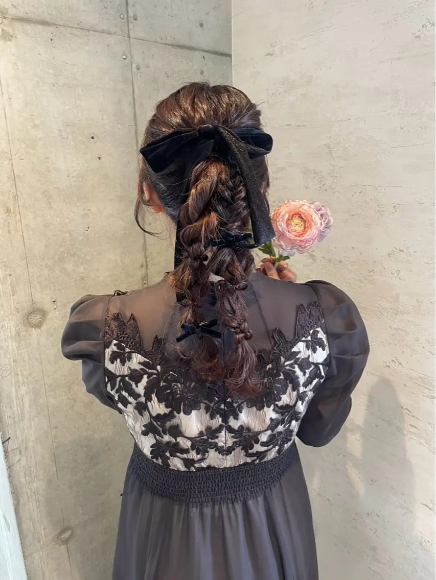 ロング ヘアアレンジ ヘアセット 美髪× ヘアセット✨Araiのヘアスタイル
