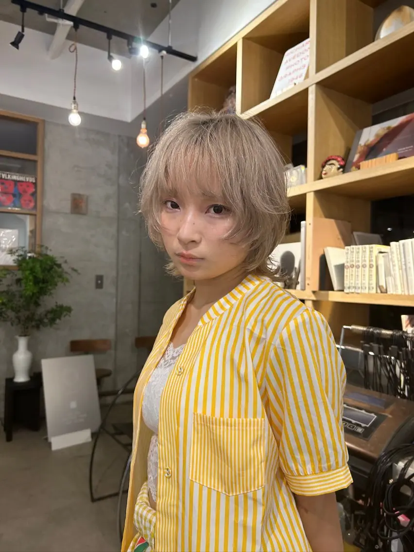 ミディアム カラー カット ヘアカラー ⭐️植田瑠菜⭐️ カラー／縮毛矯正のヘアスタイル