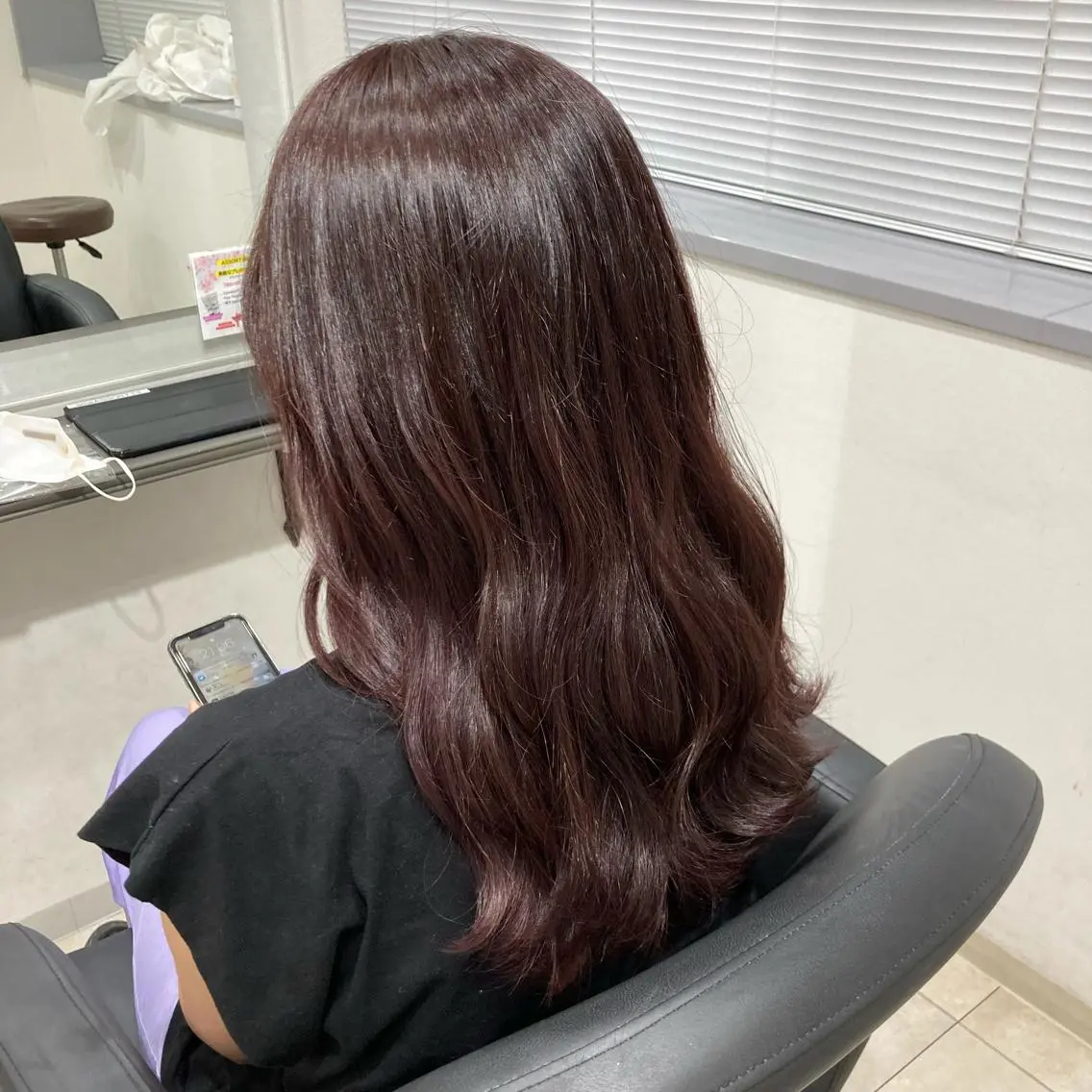 ロング カラー ブリーチ ヘアカラー ピンクカラー🎀 米津 美佑のヘアスタイル