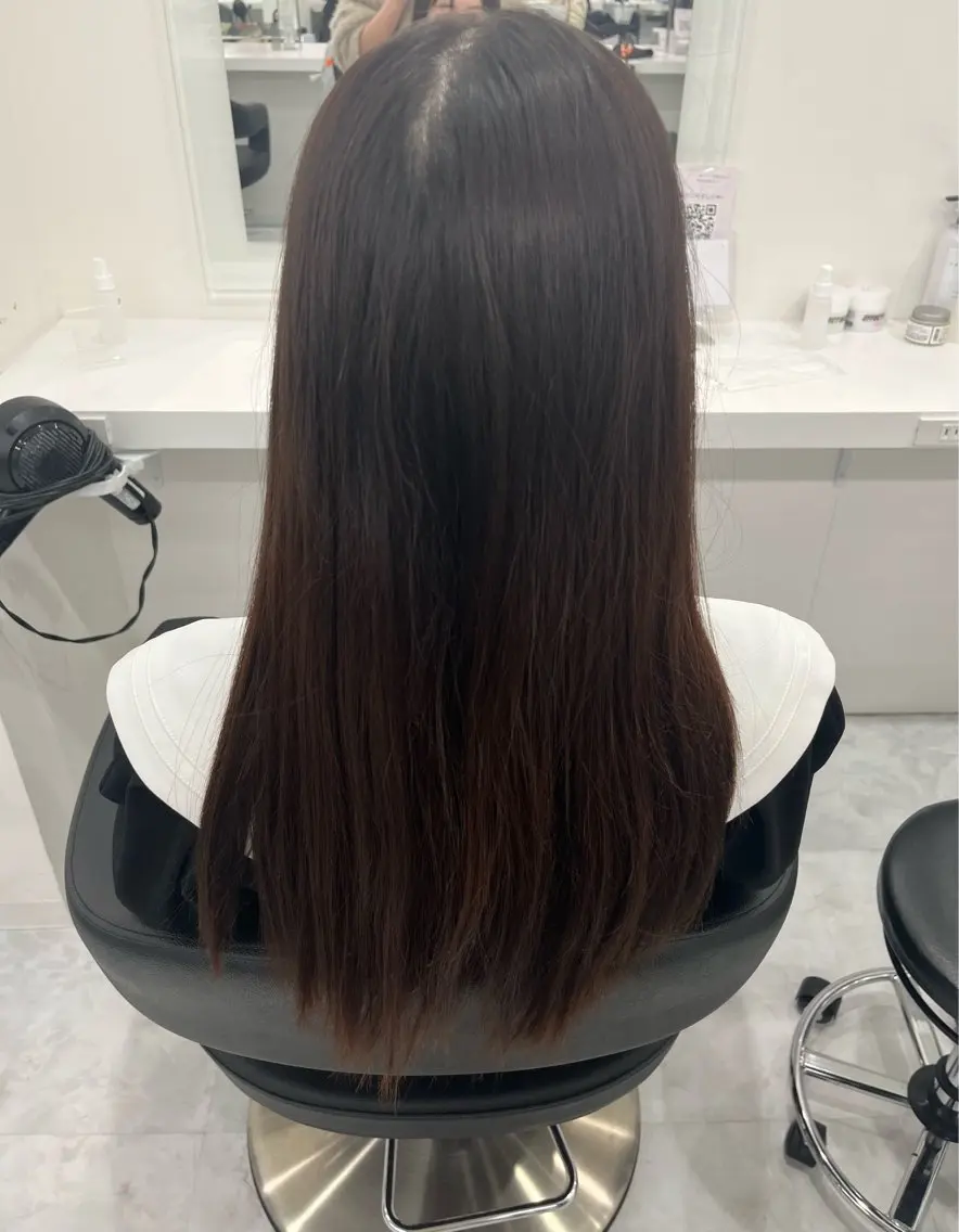 ロング 髪質改善 トリートメント 韓国× ベージュ特化🤎のヘアスタイル