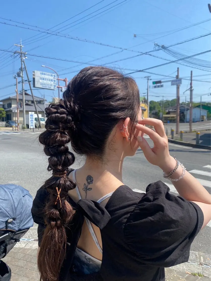 【結婚式参列や特別な日のアレンジに✨】ヘアセット　¥5,000の写真