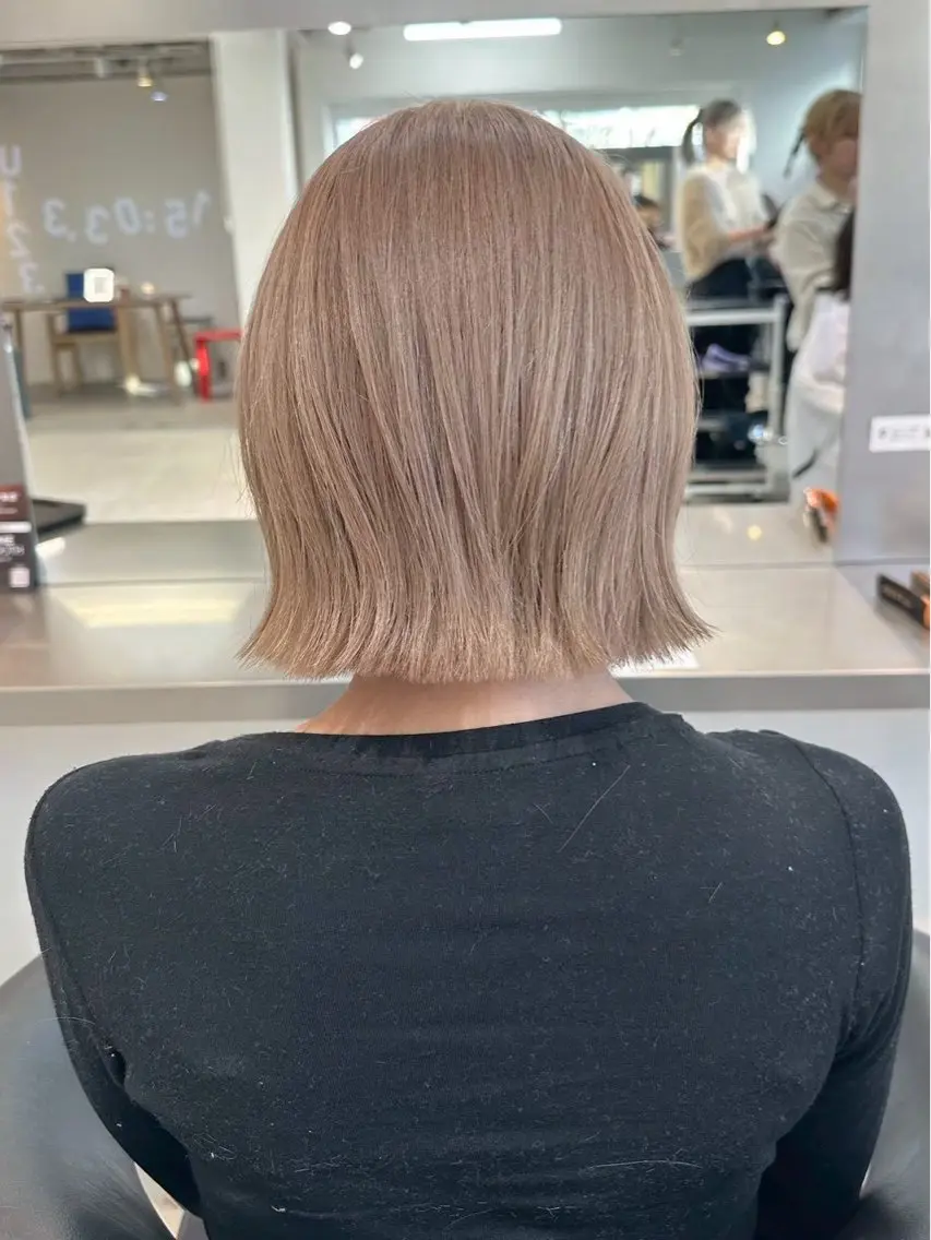 ショート ヘアカラー nanami ケアブリーチ/表参道のヘアスタイル