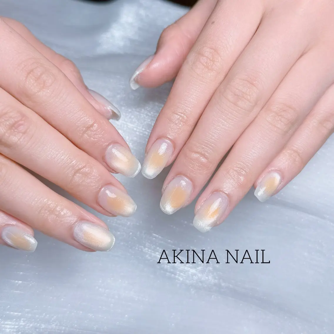 セミロング ハンドネイル Akina Nail 亀戸のネイルデザイン