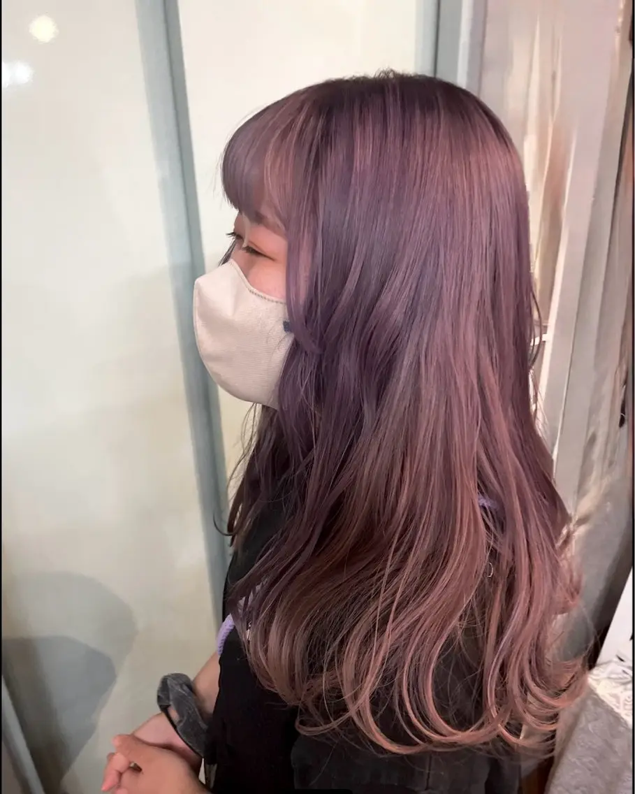カラー ベージュカラー ブリーチ ラベンダーカラー 加藤志保 🎗️🫧モデル募集のヘアスタイル