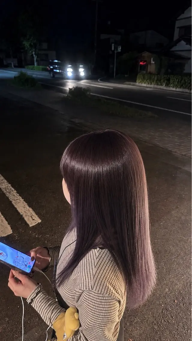 カラー ヘアカラー 加藤 真子のヘアスタイル