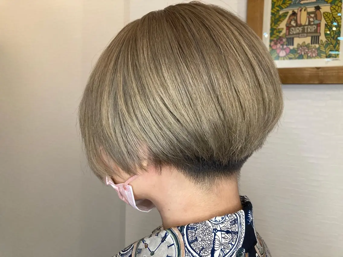 ショート カラー ヘアカラー&縮毛矯正 STAR☆RIVERのヘアスタイル