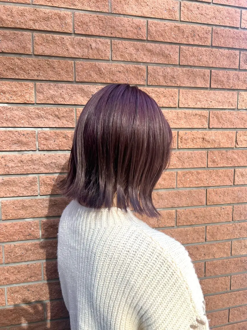 ショート カラー 切りっぱなしボブ ボブ 神戸ボブ✂️ ioe三宮/田 伸佳のヘアスタイル