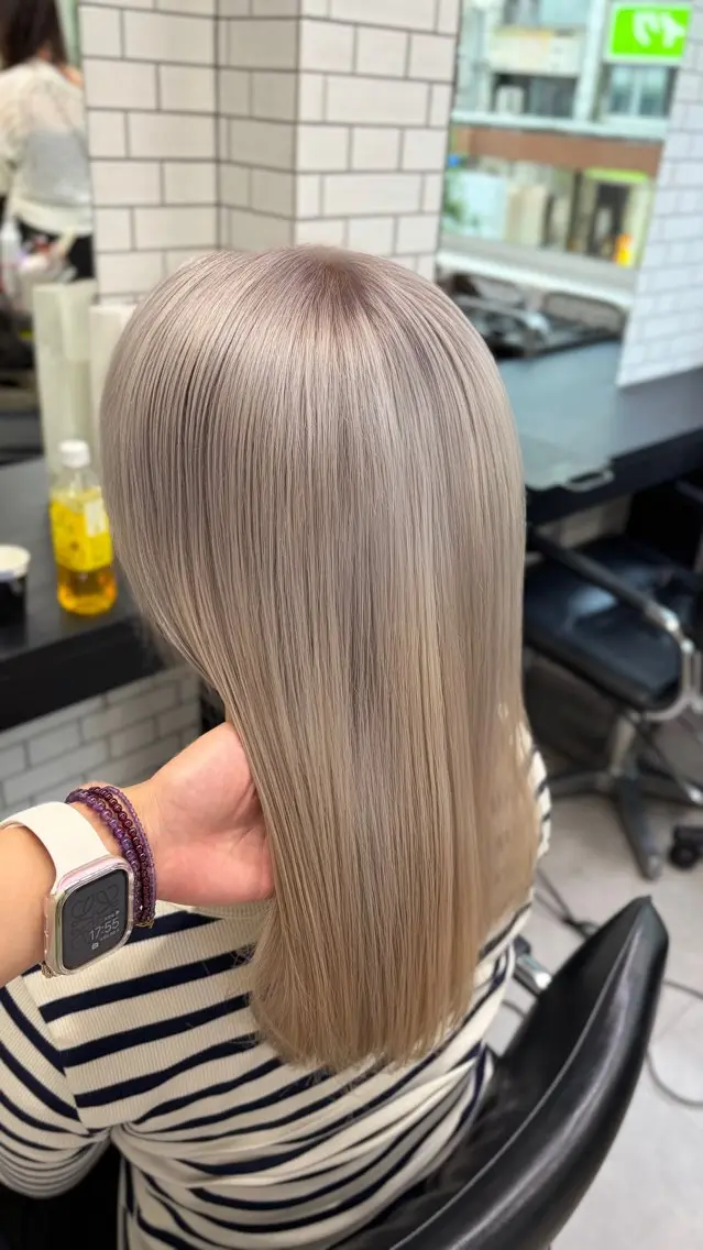 ミディアム カラー ブリーチ 髪質改善💎レイヤー /メンズ 井田直美のヘアスタイル