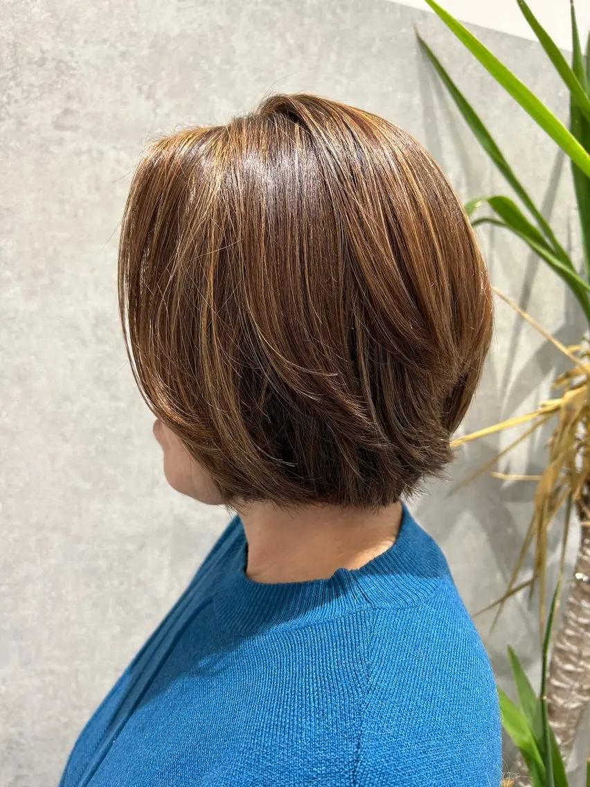 ショート カラー ハイライトカラー ハイライト 完全個室マンツーマン サロン☘MAHIROのヘアスタイル