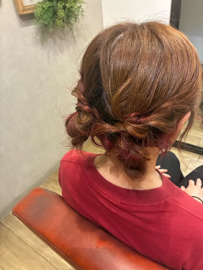 カラー ヘアアレンジ 清水 美香のヘアスタイル