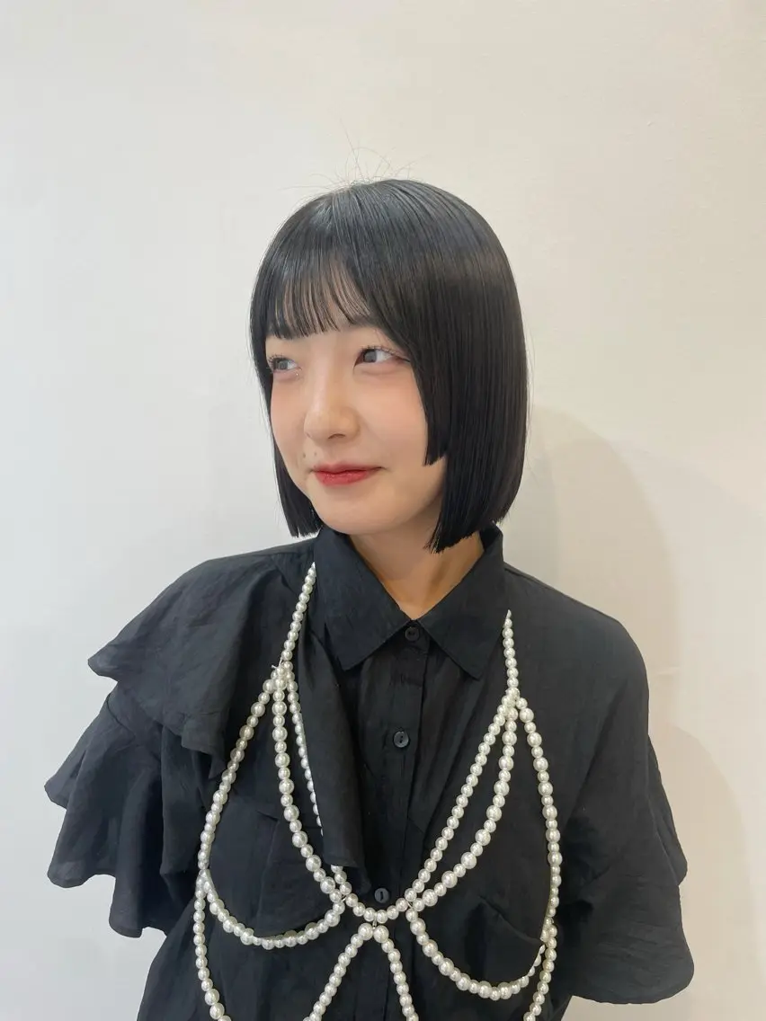 ショート 姫カット mihane fit hueのヘアスタイル