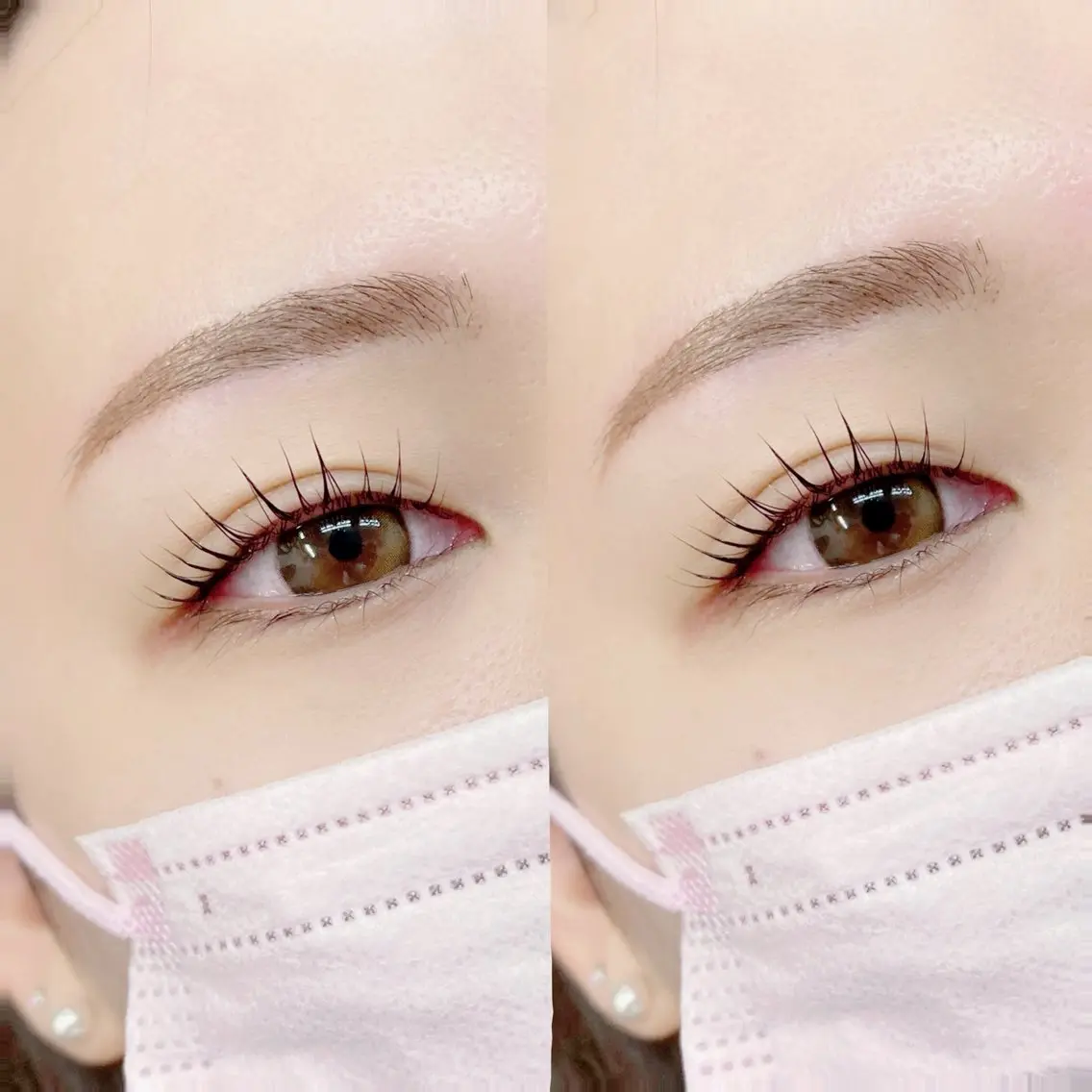 🩵minimo限定🩵アイブロウWAX&まつげパーマ《上》浦和/マツパ/眉毛/束感の写真