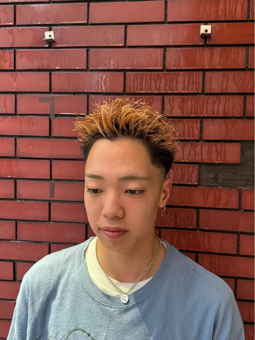 ショート カラー メンズ ショートヘア カット ヘアカラー 柏メンズカットパーマ NO.1タイチのヘアスタイル