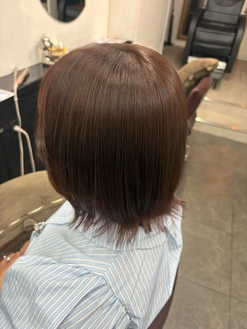 ミディアム カラー ヘアカラー 渡邊 美優のヘアスタイル