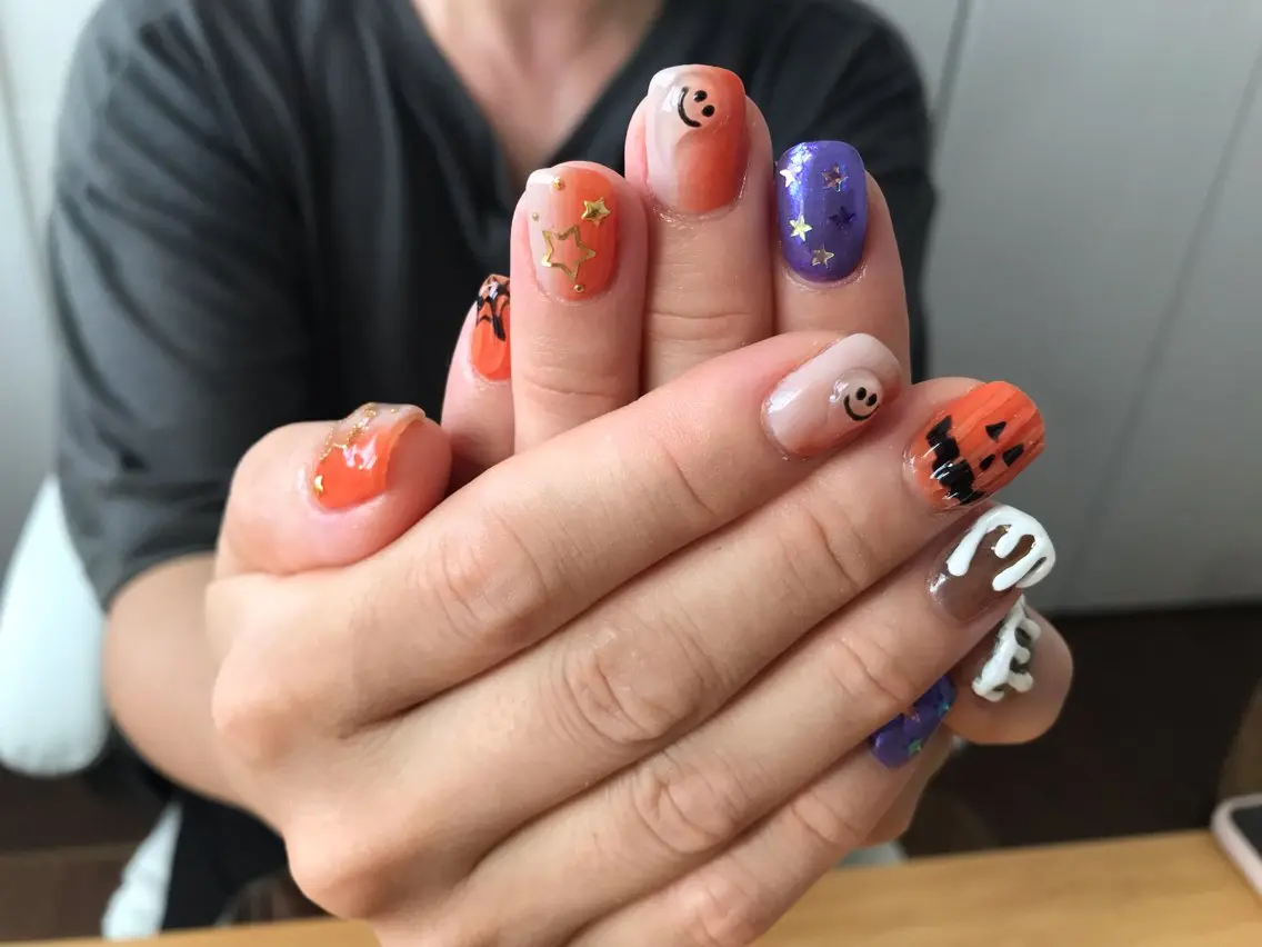 ネイル ハロウィン ハンドネイル Nailist Missaのネイルデザイン