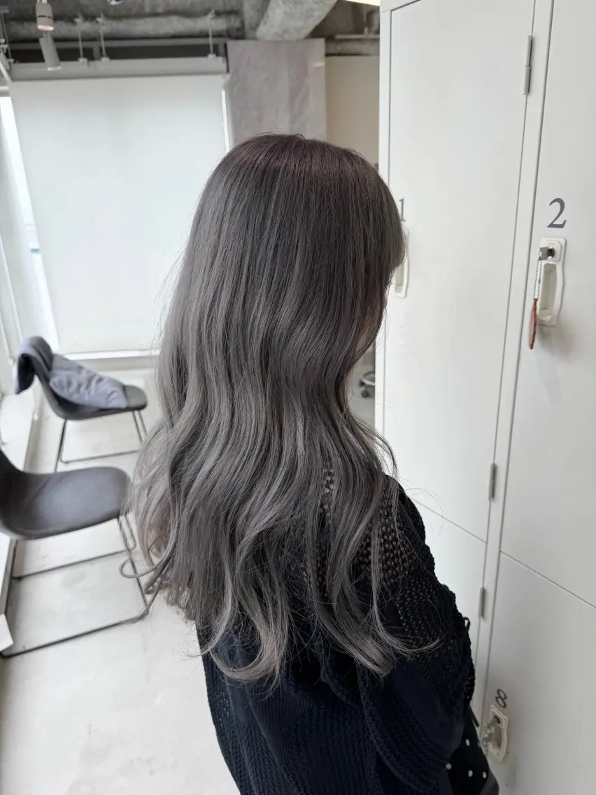 ロング カラー カット ヘアカラー EIGHT　樹梨 ／韓国ヘア🇰🇷のヘアスタイル