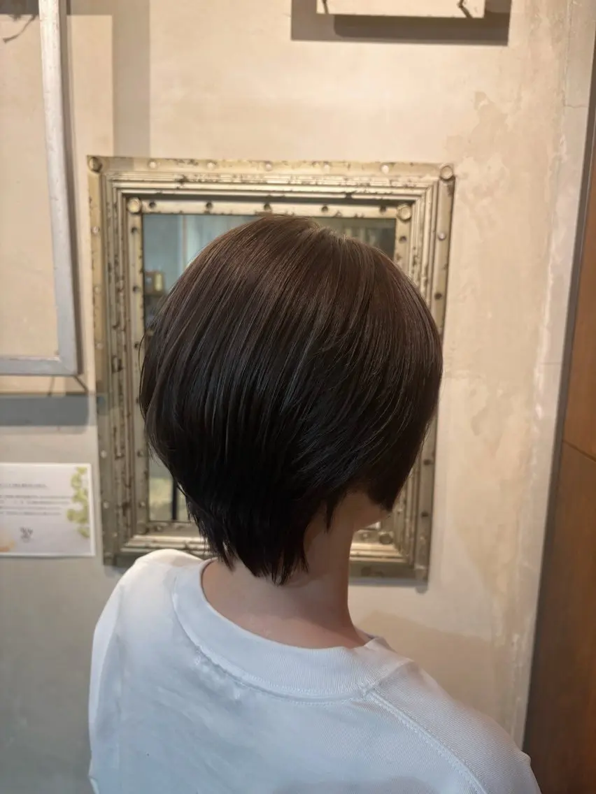 ショート カラー ハイライトカラー ハイライト パーマ/艶感カラー ୨୧ RISAKOのヘアスタイル