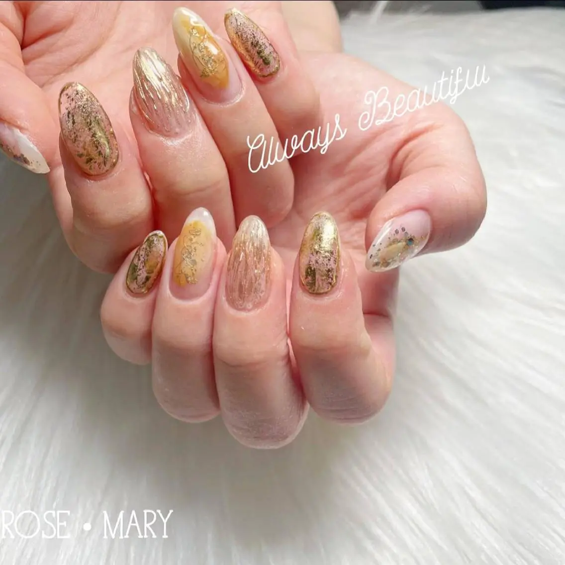 ネイル ニュアンスネイル ROSE・MARY 木村のネイルデザイン