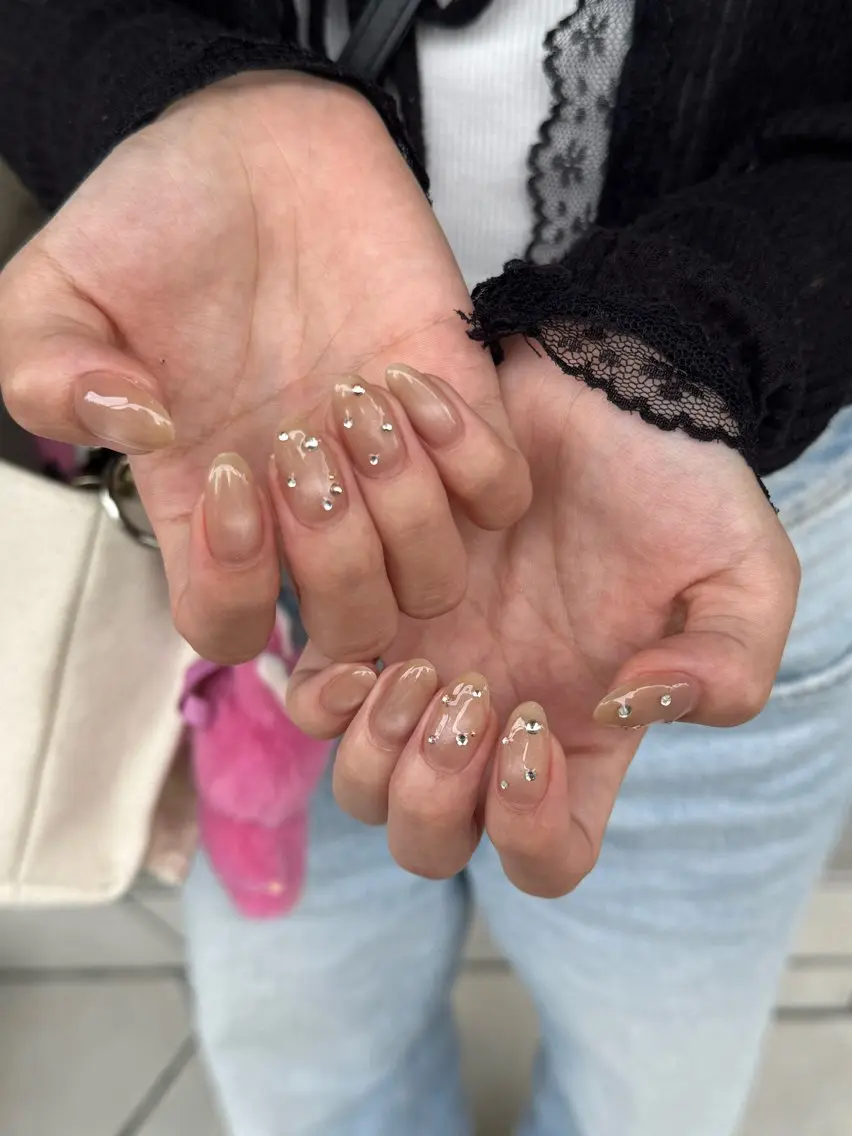ネイル マグネットネイル オフィスネイル シンプルネイル Rommy Arisaのネイルデザイン