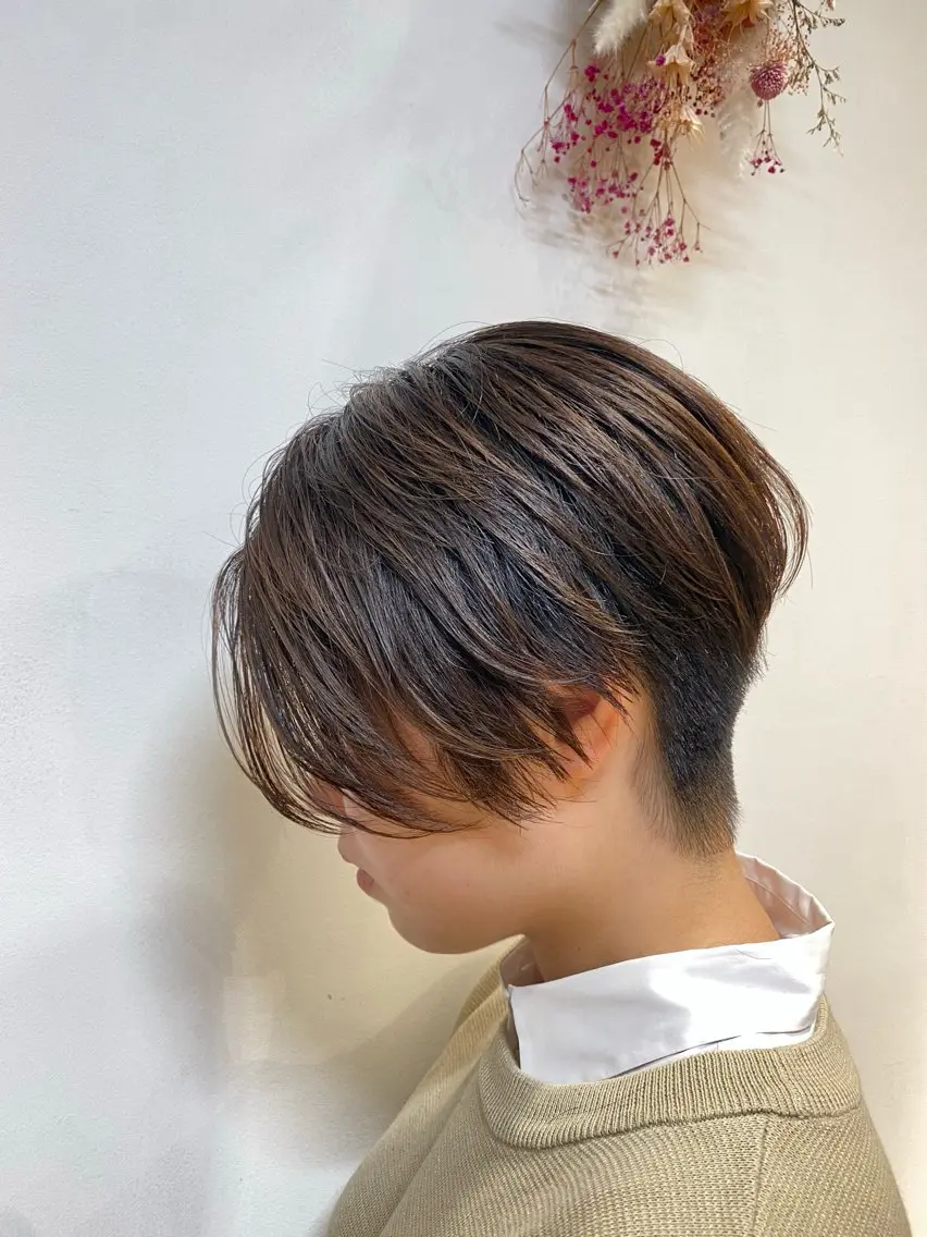 ショート ハンサムショート ショートヘア ブリーチなし/暖色/ 透明感/なおやのヘアスタイル