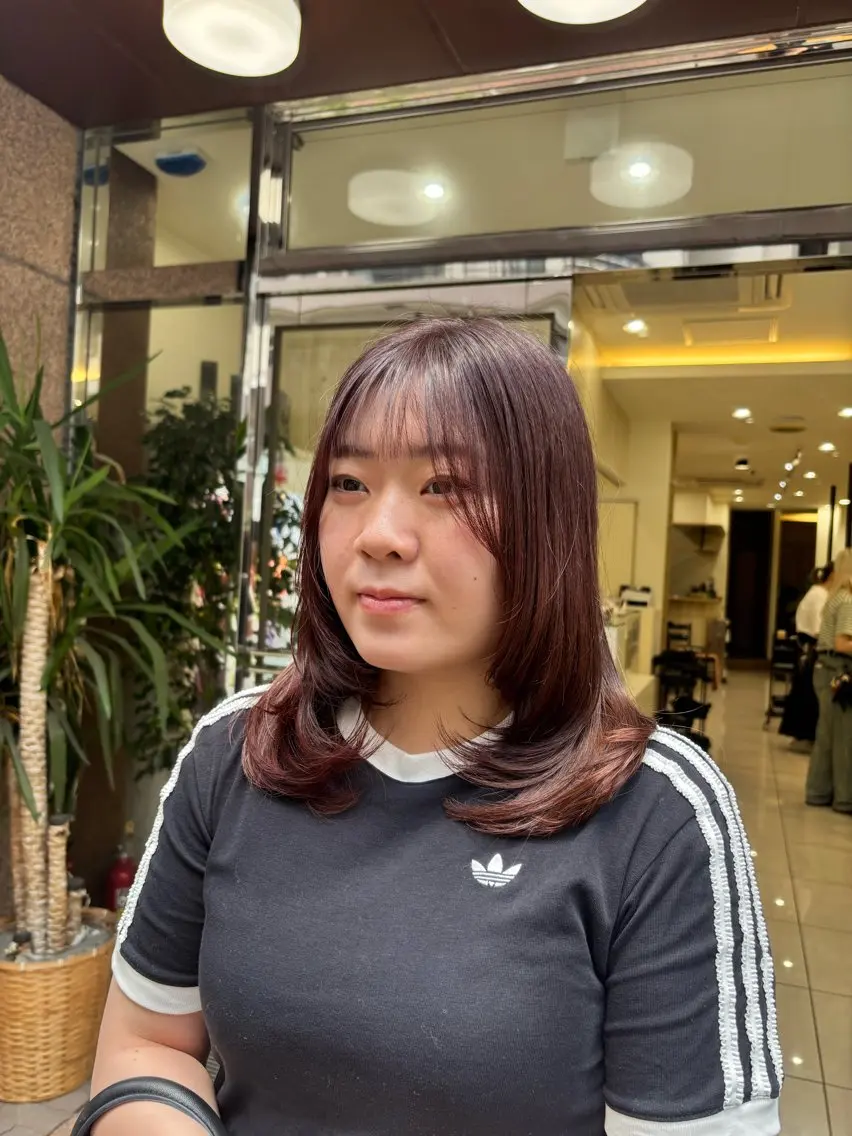 セミロング カラー 髪質改善 レイヤーカット トリートメント カット ヘアカラー トリートメント 田野倉NEXT店 美髪ニストのヘアスタイル