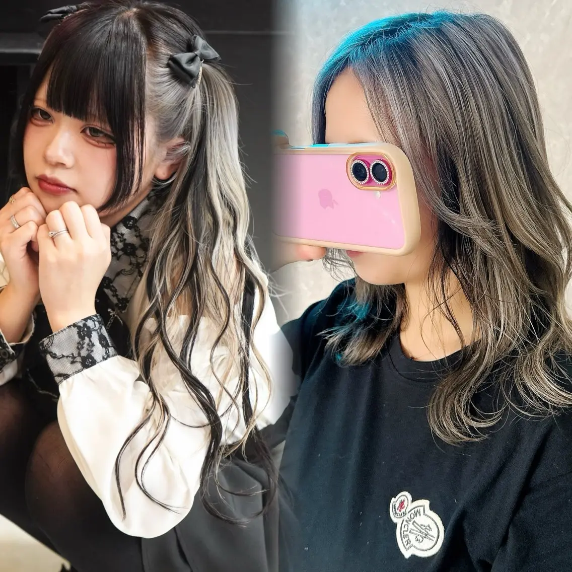 ★ハイライトOK ★ジマレインブリーチ＋髪質改善改善カラー＋ベホマトリートメント¥18000☆福岡久留米の写真