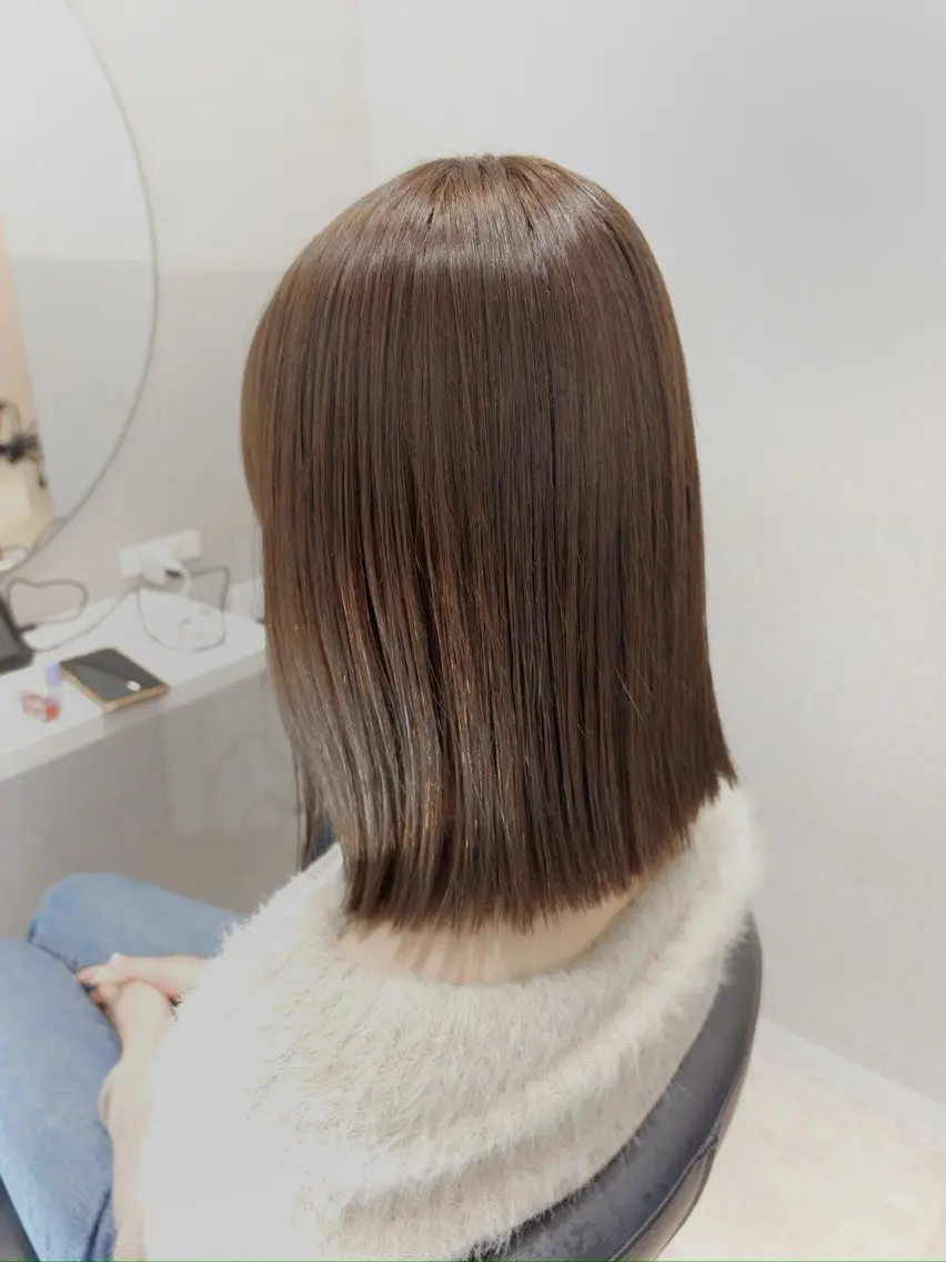 ミディアム カラー ベージュカラー ヘアカラー 女性リピ90%🍨 🩷佐藤みずきのヘアスタイル