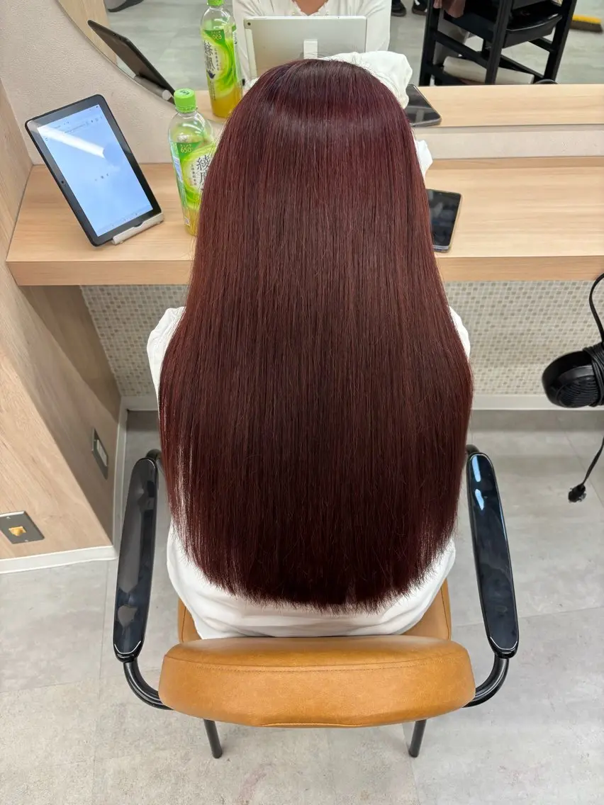 ロング カラー ケアカラー トリートメント ヘアカラー トリートメント universe Mizuki🎀のヘアスタイル