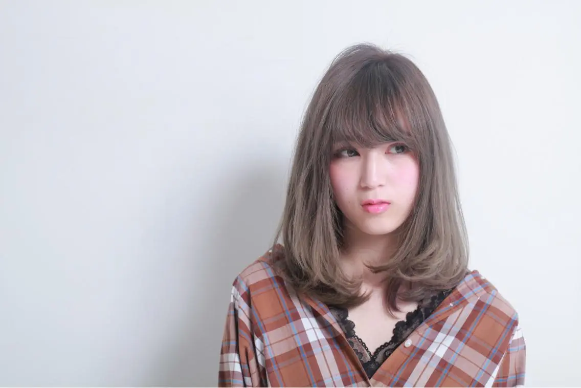 ミディアム カラー ヘアアレンジ 烏丸韓国ヘア🇰🇷 ayaka🎀のヘアスタイル