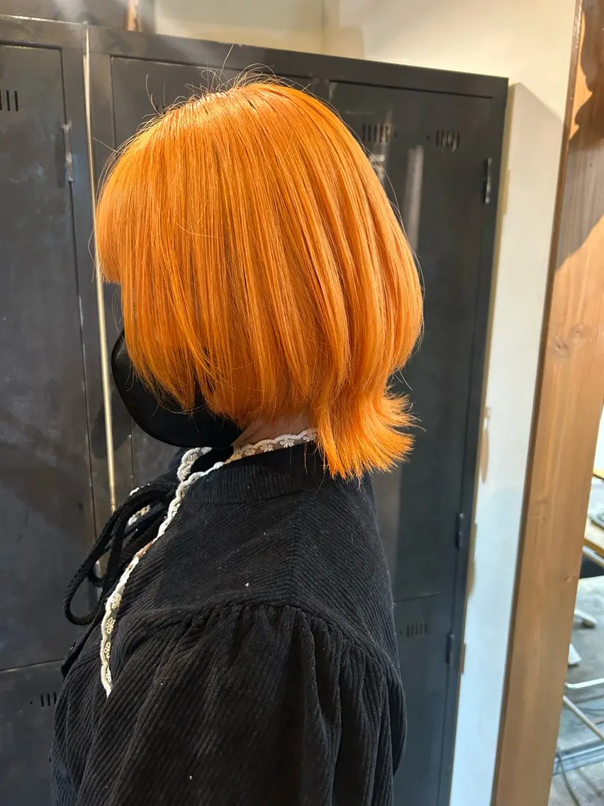 ミディアム カット ヘアカラー トリートメント ハイトーン/ブリーチ 🧁soraのヘアスタイル