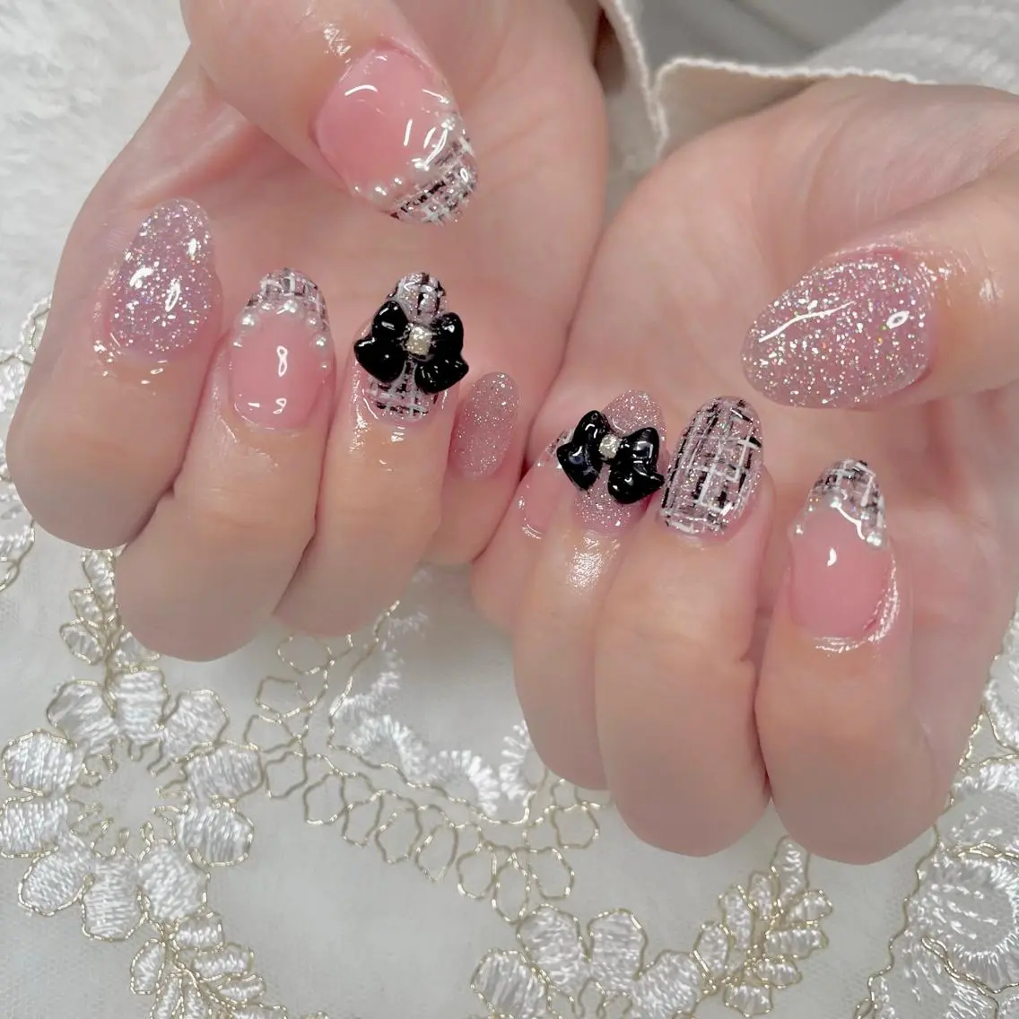 ネイル ジェルネイル リボン J terrace Nailのネイルデザイン