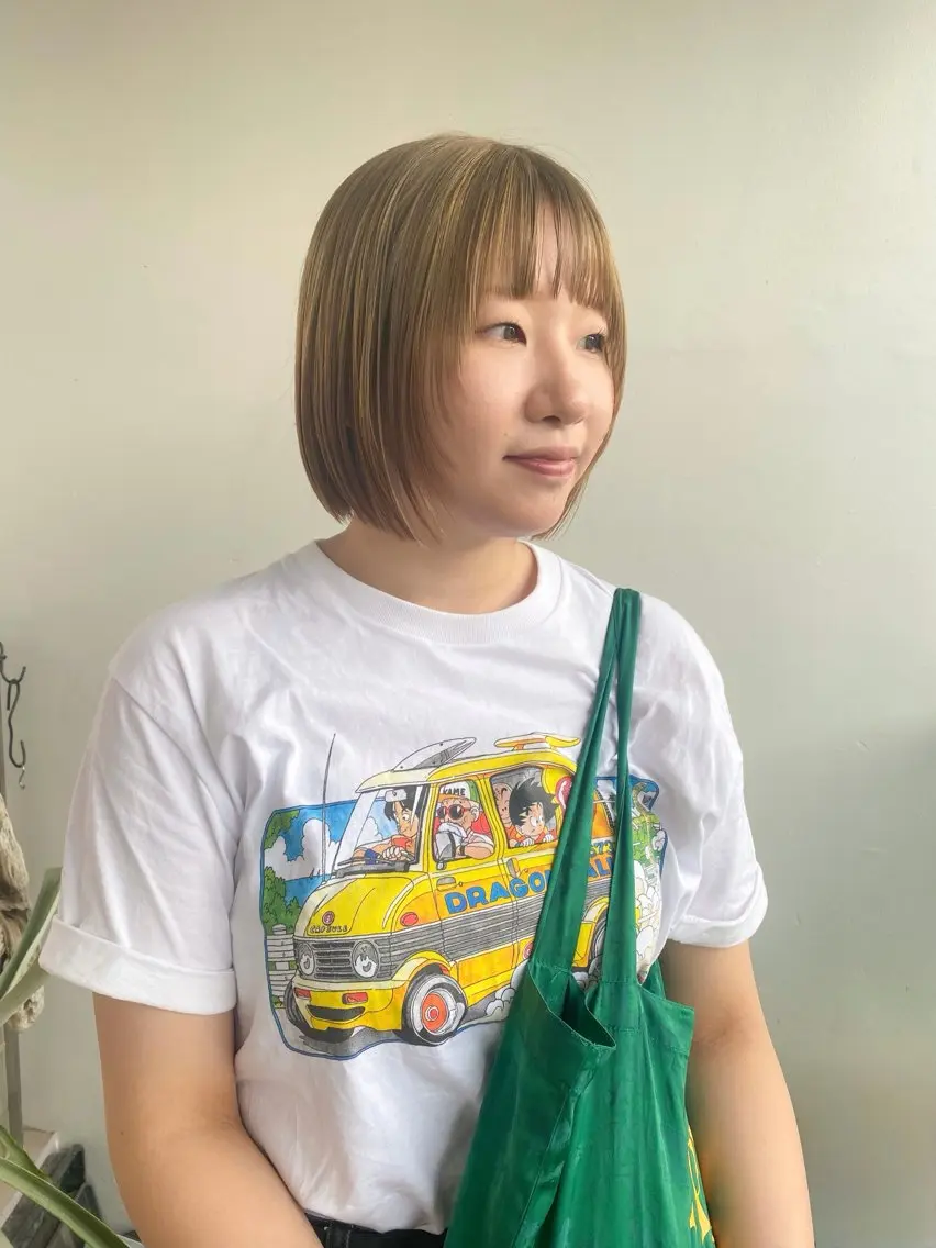 ショート カラー ボブ 顔まわりレイヤー 顔周りカット レイヤーカット カット ヘアカラー トリートメント 艶カラー⁑ナチュラル ⁑中屋恵美🍃のヘアスタイル