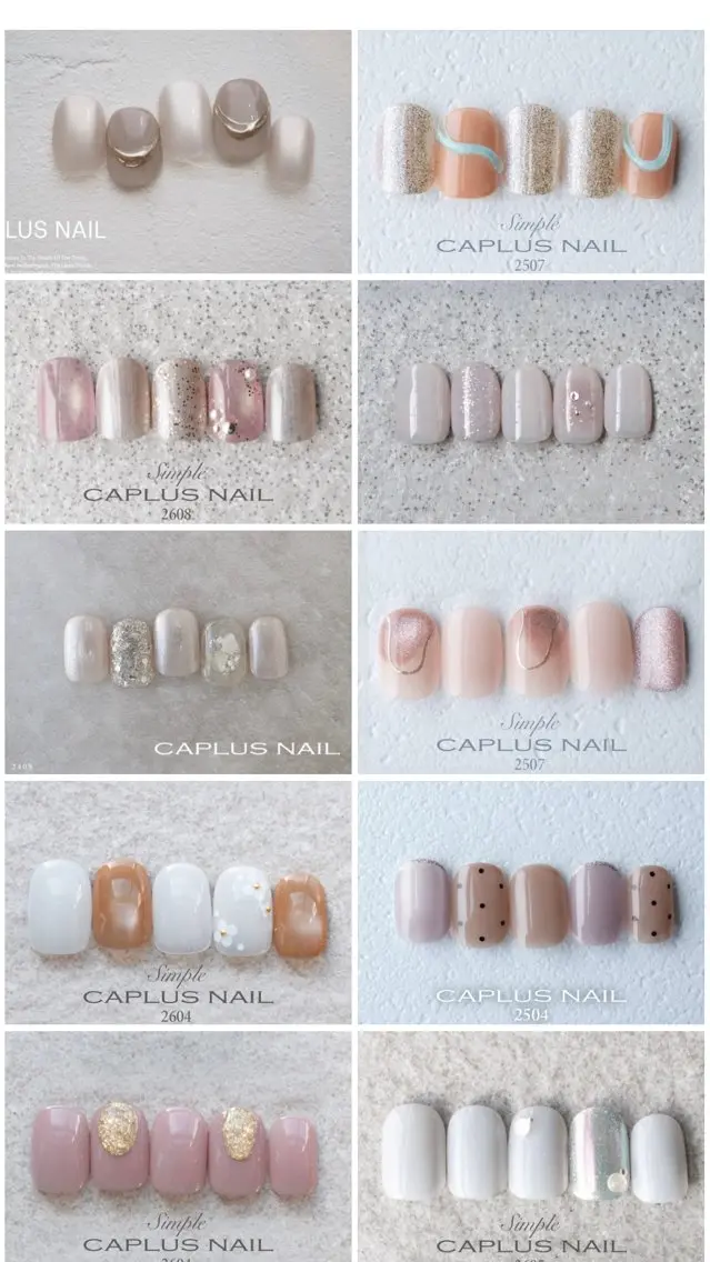 ネイル シンプルネイル caplusnail Mika💛瀬戸市のネイルデザイン