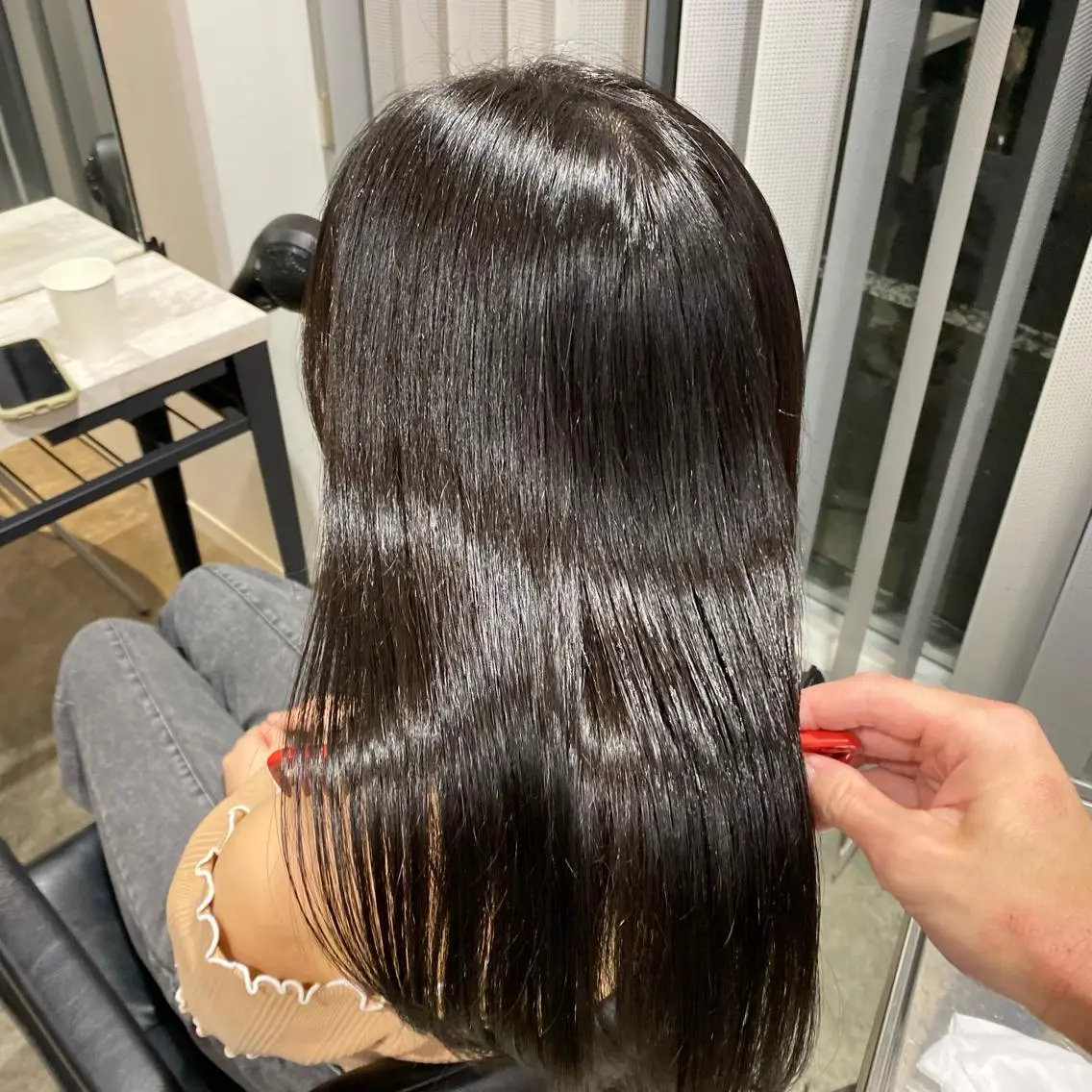 ロング 縮毛矯正 増子 祐太朗のヘアスタイル