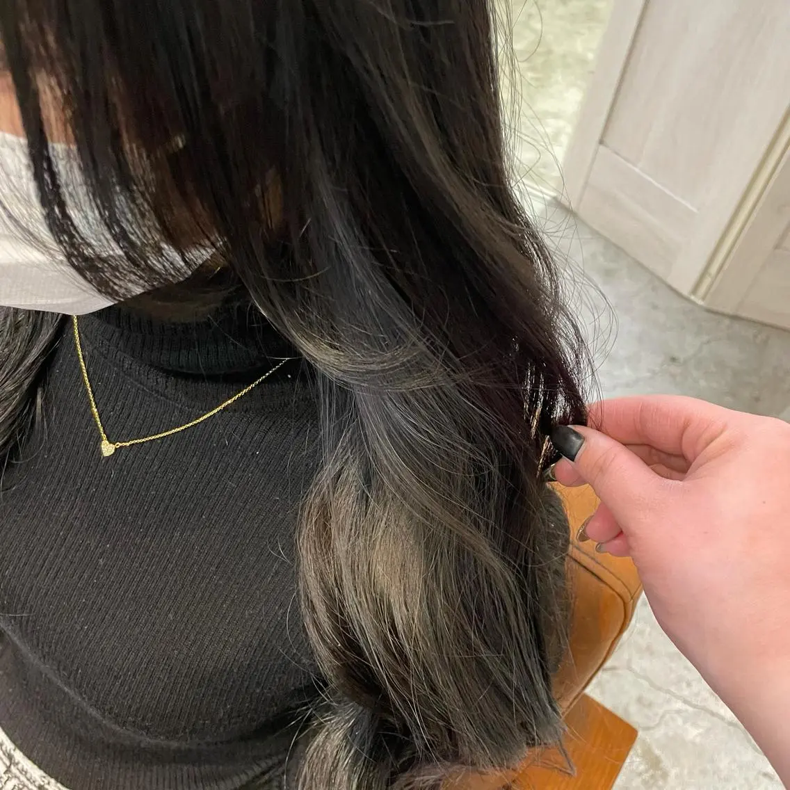 ロング カラー 北川 智海のヘアスタイル