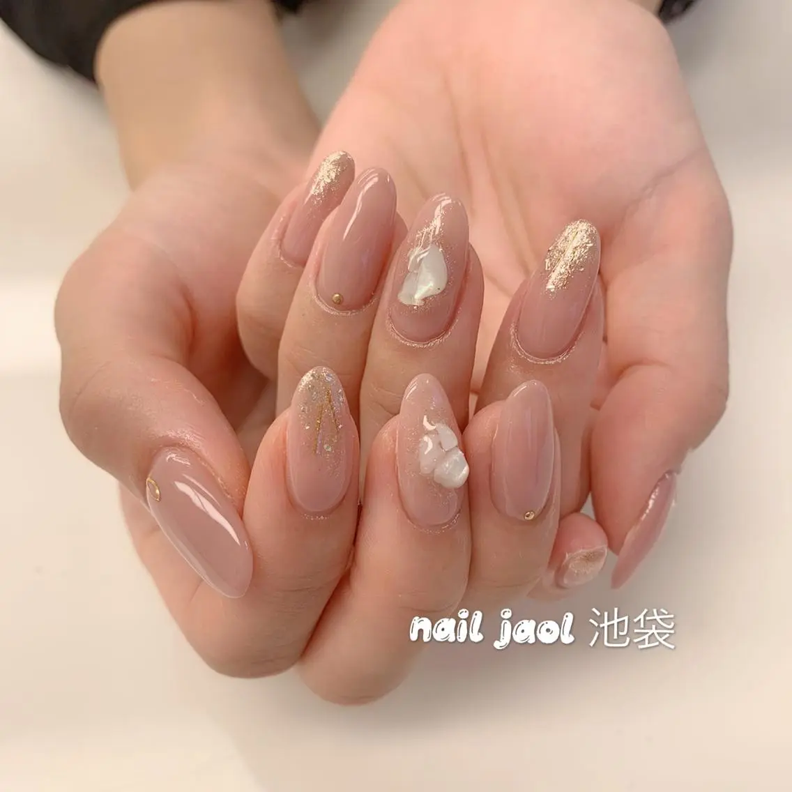 セミロング ネイルJaol 池袋のネイルデザイン